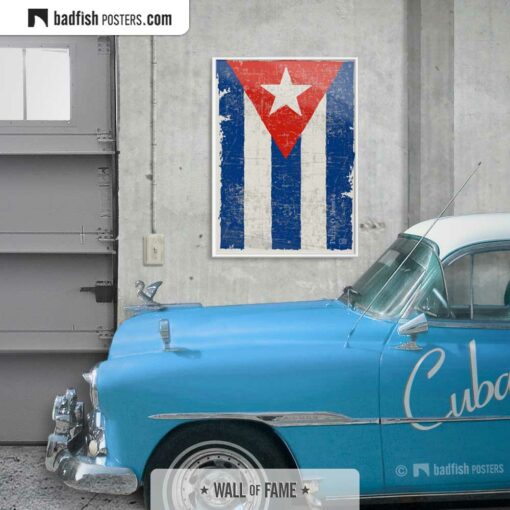 Flag Of Cuba | Art Poster | Gallery Image | © BadFishPosters.com